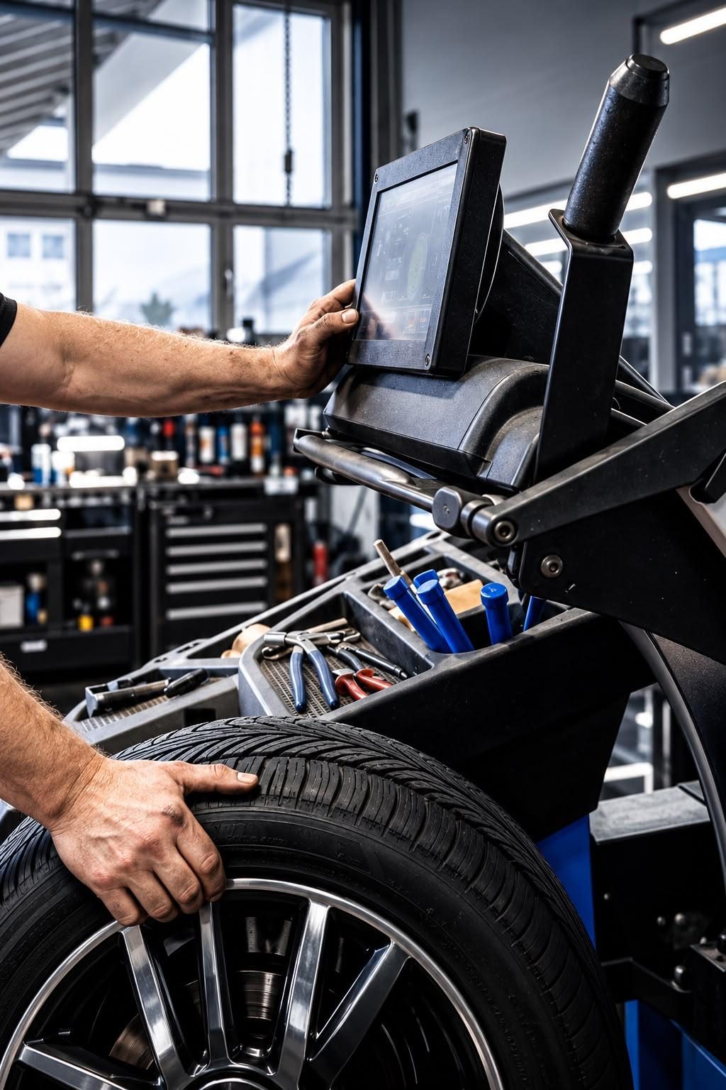 Reifenwechsel in der Werkstatt von Sacherer Fahrzeugtechnik